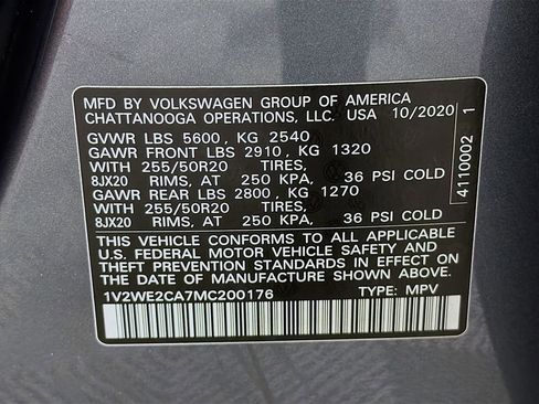 Used 2021 Volkswagen Atlas Cross Sport SE image 35