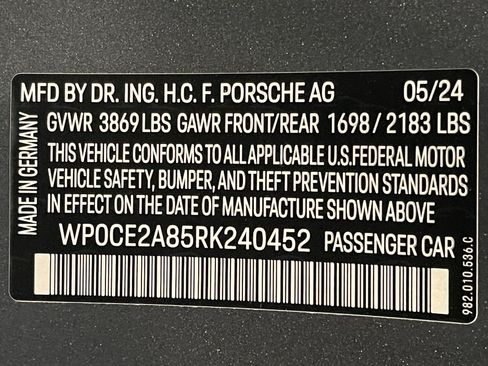 Used 2024 Porsche 718 Boxster Spyder RS RWD image 23