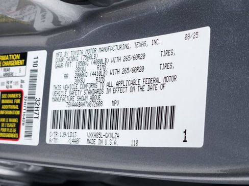 Used 2026 Toyota Sequoia Limited image 37