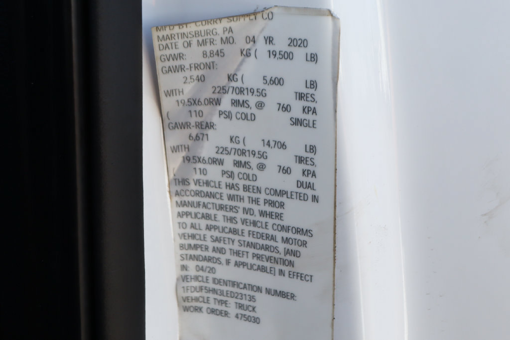 Used 2020 Ford F550 4x4 Regular Cab Super Duty image 55