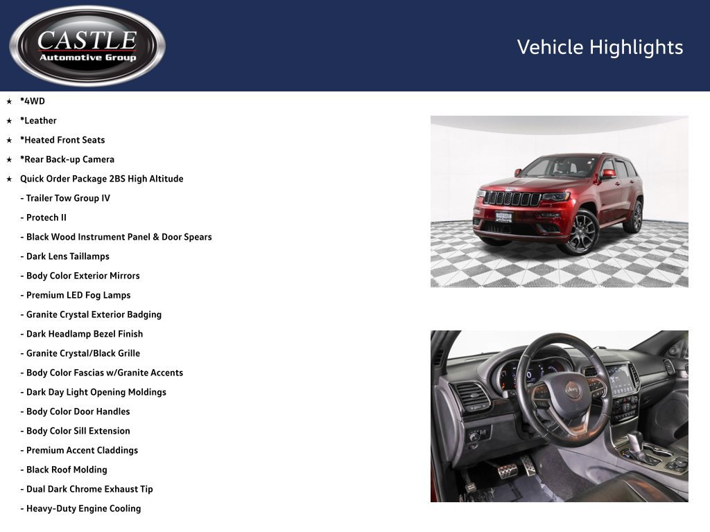 Used 2020 Jeep Grand Cherokee High Altitude AWD/4WD image 4
