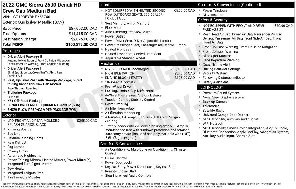 Used 2022 GMC Sierra 2500 Denali AWD/4WD image 4