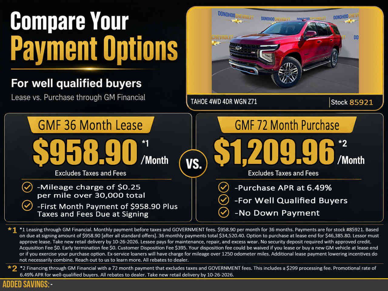 New 2027 Chevrolet Tahoe Z71 w/ Comfort Package AWD/4WD image 2