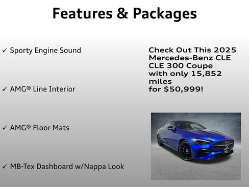 Used 2025 Mercedes-Benz CLE 300 4MATIC Coupe image 16