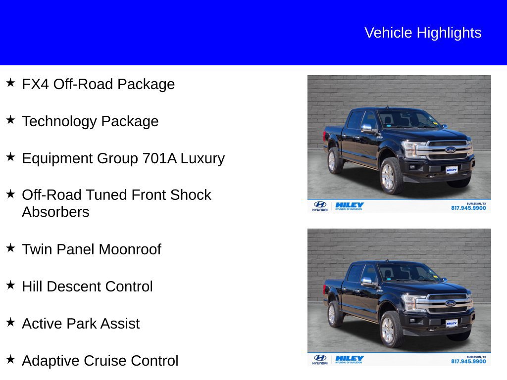 Used 2018 Ford F150 Platinum w/ Equipment Group 701A Luxury AWD/4WD image 11