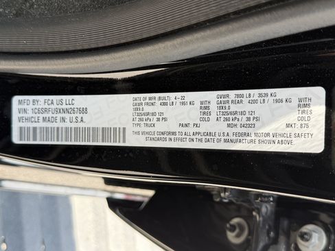 Used 2022 RAM 1500 TRX w/ TRX Level 2 Equipment Group AWD/4WD image 16