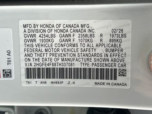 New 2026 Honda Civic Sport image 17