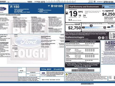 Certified 2025 Ford F150 Lariat w/ Equipment Group 502A High AWD/4WD image 2