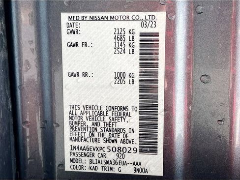 Used 2023 Nissan Maxima SR w/ Sport Mat Group FWD image 35