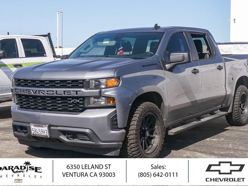 Used 2021 Chevrolet Silverado 1500 Custom w/ LPO, Dark Essentials Package RWD image 1