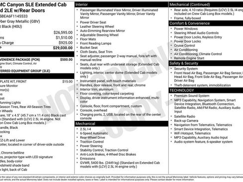 Used 2015 GMC Canyon SLE w/ SLE Convenience Package image 1