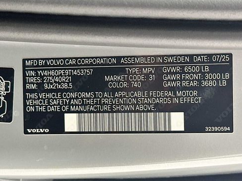 Used 2026 Volvo XC90 T8 Plus w/ Protection Package AWD/4WD image 32