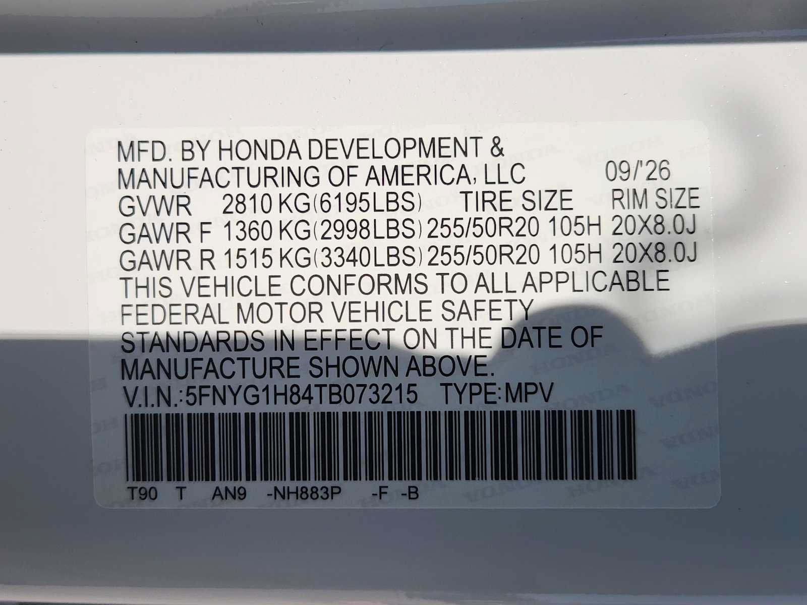 New 2026 Honda Pilot Elite image 27