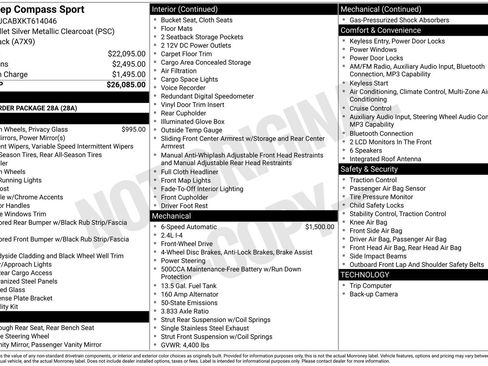 Used 2019 Jeep Compass Sport FWD image 1