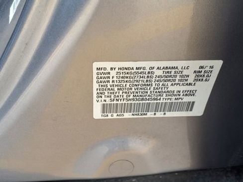 Used 2016 Honda Pilot Touring image 36