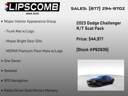 Used 2023 Dodge Challenger R/T Scat Pack w/ Plus Package image 12