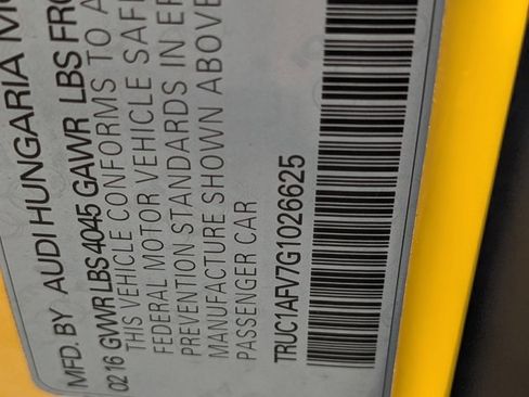 Used 2016 Audi TTS 2.0T Coupe w/ Technology Package image 15