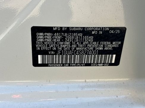 Certified 2025 Subaru Impreza 2.0i Sport image 29