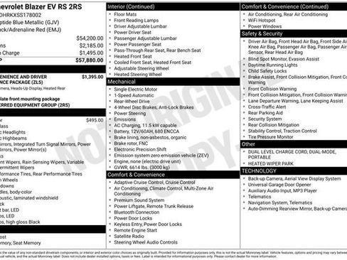 Certified 2025 Chevrolet Blazer EV RS image 17