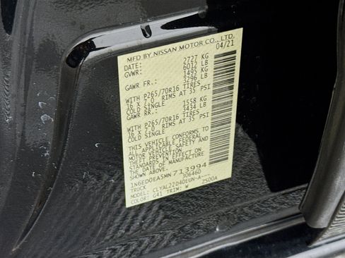 Used 2021 Nissan Frontier SV w/ SV Utility Package image 70