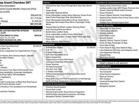 Used 2019 Jeep Grand Cherokee SRT image 6