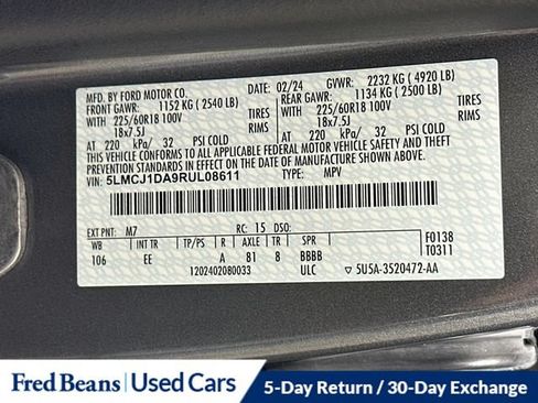 Certified 2024 Lincoln Corsair AWD image 39