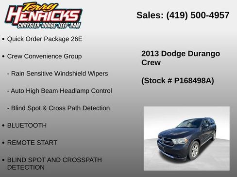 Used 2013 Dodge Durango Crew w/ Crew Convenience Group AWD/4WD image 12
