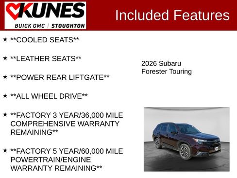 Used 2026 Subaru Forester Touring AWD/4WD image 3