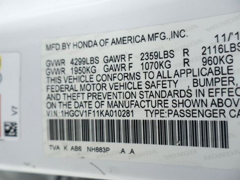 Used 2019 Honda Accord LX image 44