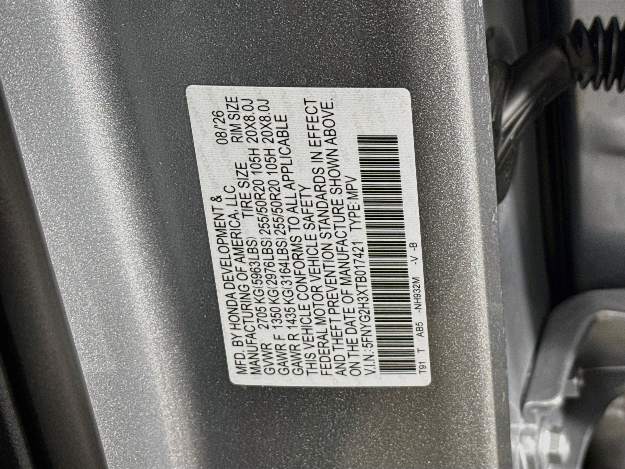 New 2026 Honda Pilot Sport image 39