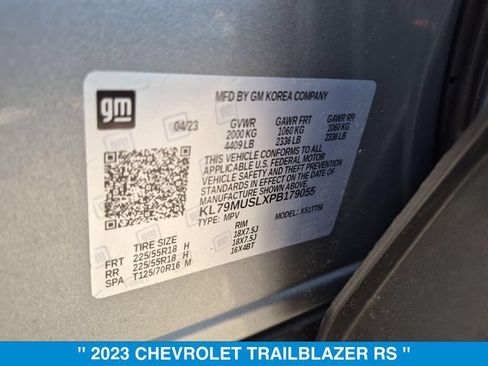 Used 2023 Chevrolet TrailBlazer RS AWD/4WD image 34