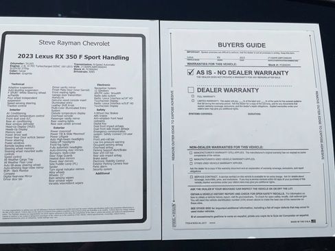 Used 2023 Lexus RX 350 F Sport w/ Accessory Package AWD/4WD image 25