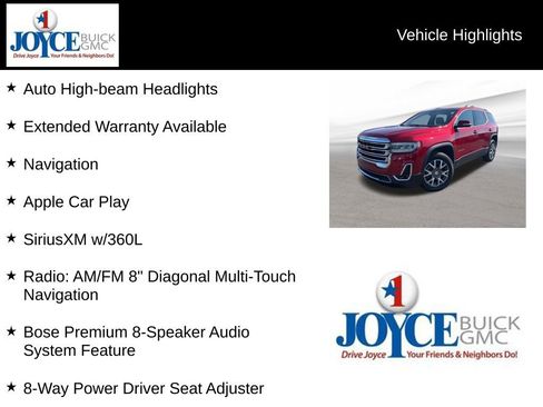 Certified 2023 GMC Acadia SLT w/ Preferred Package FWD image 11