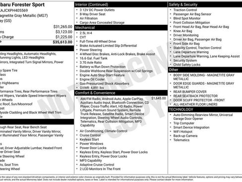 Certified 2023 Subaru Forester Sport image 8