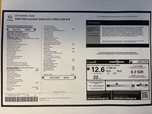 Used 2022 RAM 1500 Classic Warlock image 57