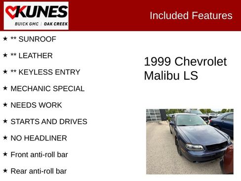 Used 1999 Chevrolet Malibu LS FWD image 2