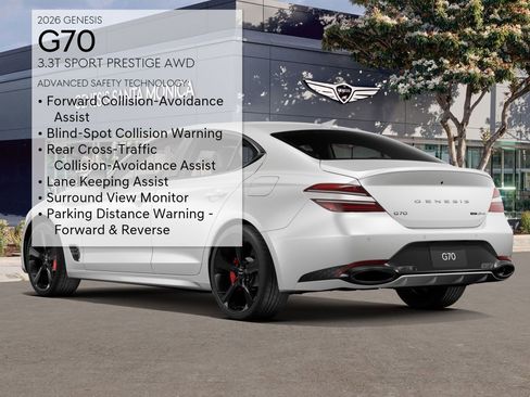 New 2026 Genesis G70 3.3T Sport Prestige AWD/4WD image 8