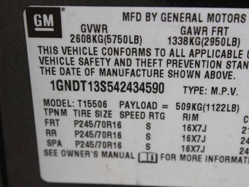 Used 2004 Chevrolet TrailBlazer LS w/ LS Preferred Equipment Group AWD/4WD image 9