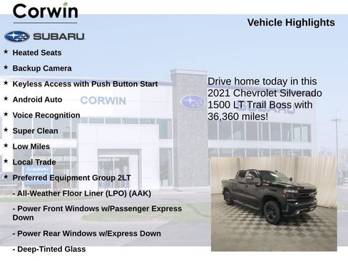 Used 2021 Chevrolet Silverado 1500 LT Trail Boss w/ Bed Protection Package image 6