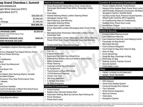 New 2025 Jeep Grand Cherokee L Summit w/ Obsidian Package AWD/4WD image 21