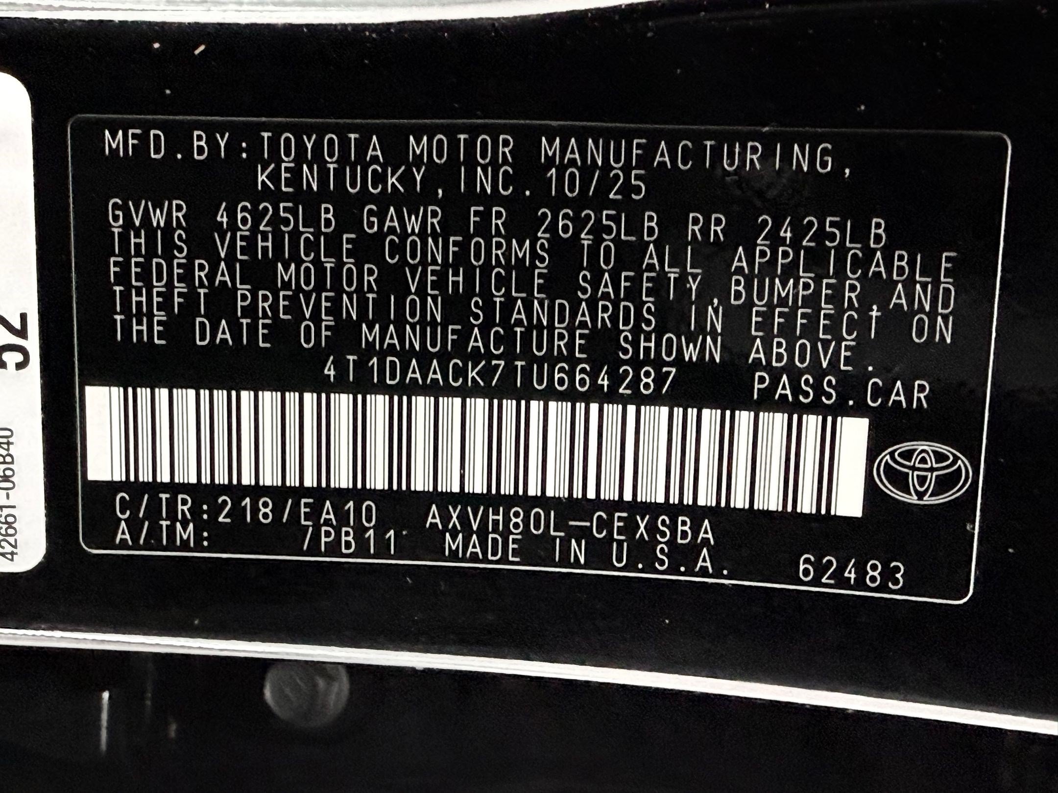 Used 2026 Toyota Camry SE w/ Convenience Package FWD image 23