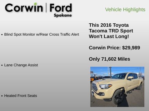 Used 2016 Toyota Tacoma TRD Sport image 18