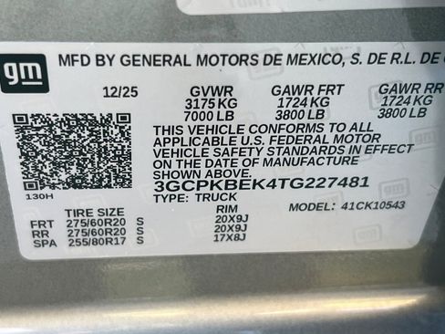 New 2026 Chevrolet Silverado 1500 Custom w/ LPO, Dark Essentials Package AWD/4WD image 26