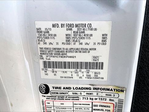 Used 2013 Ford F150 XLT w/ Luxury Equipment Group image 8