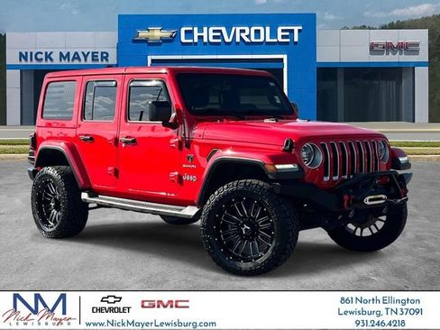 Used 2023 Jeep Wrangler Unlimited Sahara w/ LED Lighting Group AWD/4WD image 1