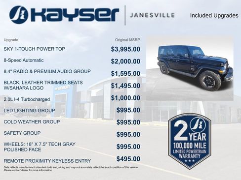 Used 2019 Jeep Wrangler Unlimited Sahara image 2