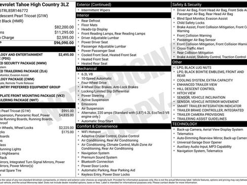 Used 2025 Chevrolet Tahoe High Country AWD/4WD image 40