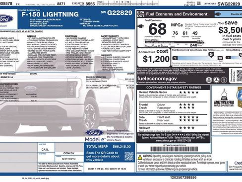 Used 2025 Ford F150 Lightning XLT AWD/4WD image 4