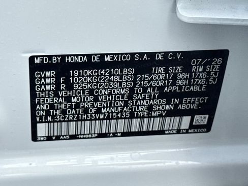 New 2027 Honda HR-V LX image 38
