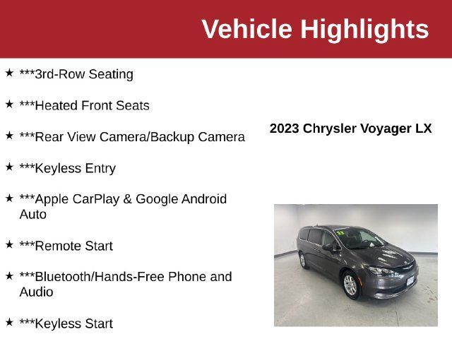 Used 2023 Chrysler Voyager LX FWD image 10